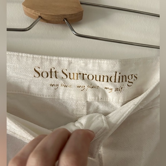 Soft Surroundings Velvet soft Button Pants - Picture 3 of 6